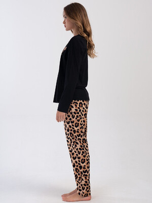 Купить Хлопковый домашний комплект с леопардовым принтом VIENETTA 4033164962 в Украина в Lingerie.ua - Одяг для дому та відпочинку, Фото 5