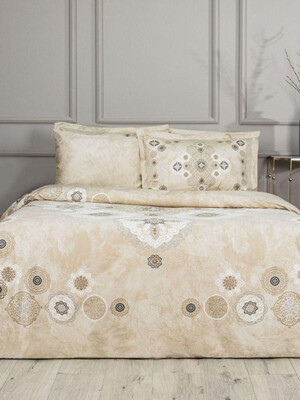 Купить Двуспальный комплект постельного белья TAC Saten Delux DIONE в Украина в Lingerie.ua - Одяг для дому та відпочинку, Фото 1