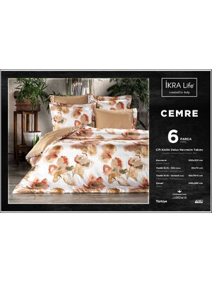 Купить Двуспальный комплект постельного белья IKRA LIFE Saten Silk CEMRE в Украина в Lingerie.ua - Одяг для дому та відпочинку, Фото 2