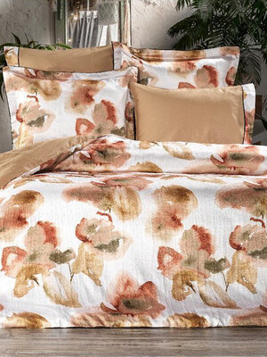 Купить Двуспальный комплект постельного белья IKRA LIFE Saten Silk CEMRE в Украина в Lingerie.ua - Одяг для дому та відпочинку, Фото 3