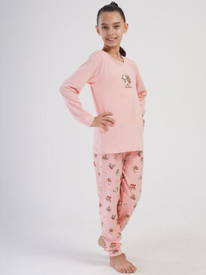 Купить Хлопковый домашний костюм с длинным рукавом VIENETTA PINK 4040355109 в Украина в Lingerie.ua - Одяг для дому та відпочинку, Фото 6