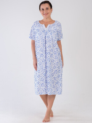 Купить Хлопковая ночная сорочка большого размера VIENETTA 1613851004 в Украина в Lingerie.ua - Одяг для дому та відпочинку, Видео