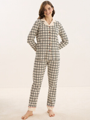 Купить Хлопковая классическая пижама SEVIM 16089 в Украина в Lingerie.ua - Одяг для дому та відпочинку, Фото 6