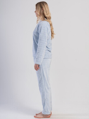 Купить Теплый домашний костюм из велсофта VIENETTA 4031161858 в Украина в Lingerie.ua - Одяг для дому та відпочинку, Фото 2