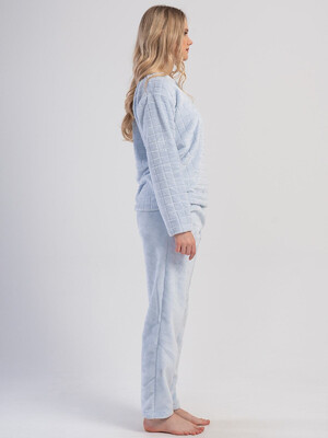 Купить Теплый домашний костюм из велсофта VIENETTA 4031161858 в Украина в Lingerie.ua - Одяг для дому та відпочинку, Фото 3