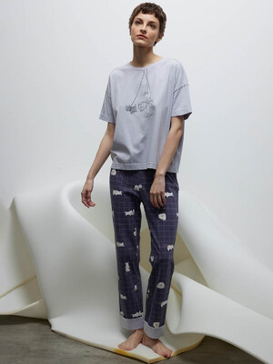 Купить Хлопковый домашний комплект из футболки и брюк HAYS 40216  в Украина в Lingerie.ua - Одяг для дому та відпочинку, Фото 1