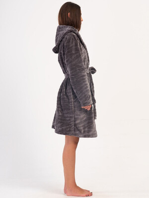 Купить Плюшевый халат с капюшоном VIENETTA 4031300202 в Украина в Lingerie.ua - Одяг для дому та відпочинку, Фото 3