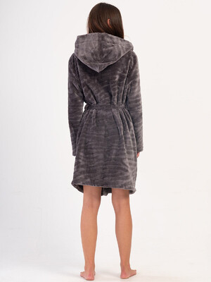 Купить Плюшевый халат с капюшоном VIENETTA 4031300202 в Украина в Lingerie.ua - Одяг для дому та відпочинку, Фото 4