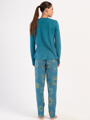 Купить Трикотажный домашний женский комплект с брюками VIENETTA 4033652329 в Украина в Lingerie.ua - Одяг для дому та відпочинку, Фото 3