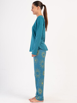 Купить Трикотажный домашний женский комплект с брюками VIENETTA 4033652329 в Украина в Lingerie.ua - Одяг для дому та відпочинку, Фото 4