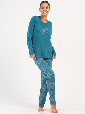 Купить Трикотажный домашний женский комплект с брюками VIENETTA 4033652329 в Украина в Lingerie.ua - Одяг для дому та відпочинку, Фото 8