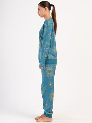 Купить Хлопковый домашний комплект с длинным рукавом VIENETTA 4033682329 в Украина в Lingerie.ua - Одяг для дому та відпочинку, Фото 2