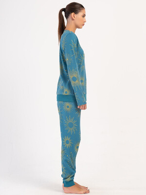 Купить Хлопковый домашний комплект с длинным рукавом VIENETTA 4033682329 в Украина в Lingerie.ua - Одяг для дому та відпочинку, Фото 3