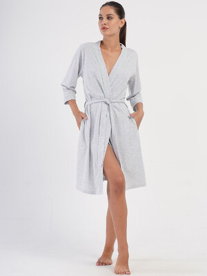 Купить Бавовняний домашній халат жіночий VIENETTA 4053590000 в Украина