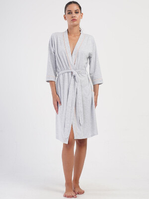 Купить Хлопковый домашний халат женский VIENETTA 4053590000 в Украина в Lingerie.ua - Одяг для дому та відпочинку, Фото 9