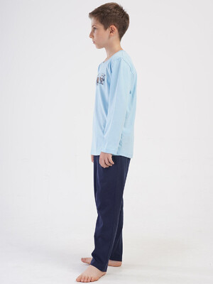 Купить Хлопковый детский домашний комплект с длинным рукавом VIENETTA KIDS 4051330000 в Украина в Lingerie.ua - Одяг для дому та відпочинку, Фото 2