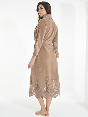 Купить Женский махровый халат с кружевом NUSA 4355 в Украина в Lingerie.ua - Одяг для дому та відпочинку, Фото 6