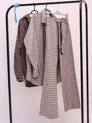 Купить Фланелевая мужская классическая пижама в клетку LNGR 170737 в Украина в Lingerie.ua - Одяг для дому та відпочинку, Фото 2