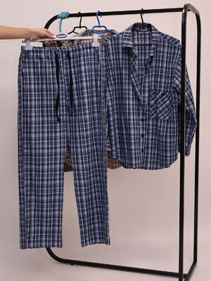 Купить Фланелевая мужская классическая пижама в клетку LNGR 170737 в Украина в Lingerie.ua - Одяг для дому та відпочинку, Фото 4