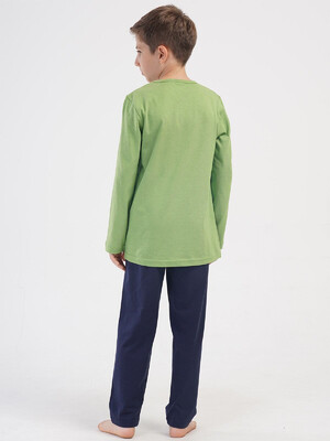 Купить Хлопковый домашний комплект подростковый с длинным рукавом VIENETTA KIDS 4053130000 в Украина в Lingerie.ua - Одяг для дому та відпочинку, Фото 2