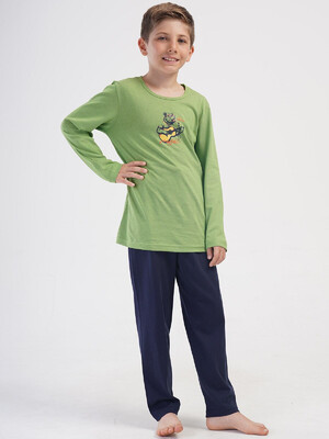 Купить Хлопковый домашний комплект подростковый с длинным рукавом VIENETTA KIDS 4053130000 в Украина в Lingerie.ua - Одяг для дому та відпочинку, Фото 9