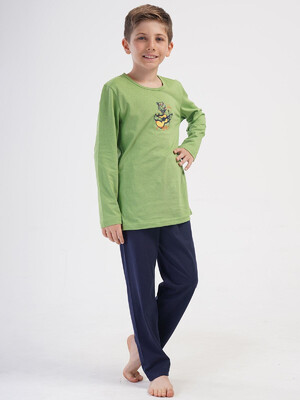 Купить Хлопковый домашний комплект подростковый с длинным рукавом VIENETTA KIDS 4053130000 в Украина в Lingerie.ua - Одяг для дому та відпочинку, Фото 8