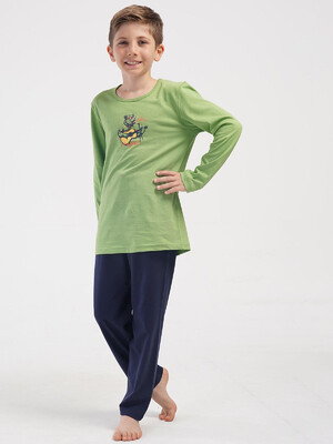 Купить Хлопковый домашний комплект подростковый с длинным рукавом VIENETTA KIDS 4053130000 в Украина в Lingerie.ua - Одяг для дому та відпочинку, Фото 5