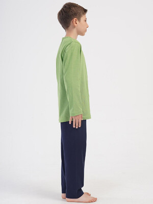 Купить Хлопковый домашний комплект подростковый с длинным рукавом VIENETTA KIDS 4053130000 в Украина в Lingerie.ua - Одяг для дому та відпочинку, Фото 3