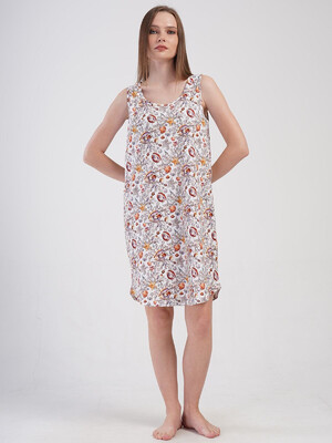 Хлопковая туника на широких бретельках VIENETTA 4082091784