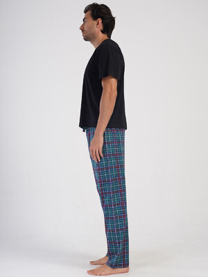 Купить Хлопковые мужские домашние брюки в клетку VIENETTA MAN 4051453030 в Украина в Lingerie.ua - Одяг для дому та відпочинку, Фото 3
