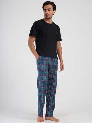 Купить Хлопковые мужские домашние брюки в клетку VIENETTA MAN 4051453030 в Украина в Lingerie.ua - Одяг для дому та відпочинку, Фото 4