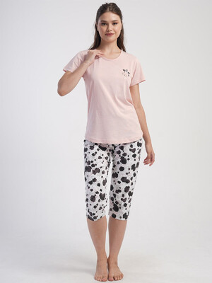 Купить Хлопковый комплект из футболки и капри VIENETTA 4050020046 в Украина в Lingerie.ua - Одяг для дому та відпочинку, Фото 2