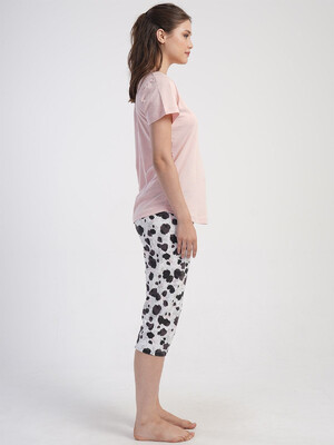 Купить Хлопковый комплект из футболки и капри VIENETTA 4050020046 в Украина в Lingerie.ua - Одяг для дому та відпочинку, Фото 3