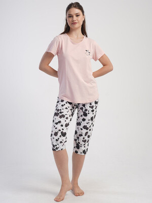 Купить Хлопковый комплект из футболки и капри VIENETTA 4050020046 в Украина в Lingerie.ua - Одяг для дому та відпочинку, Фото 5