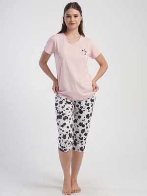 Купить Хлопковый комплект из футболки и капри VIENETTA 4050020046 в Украина в Lingerie.ua - Одяг для дому та відпочинку, Фото 6