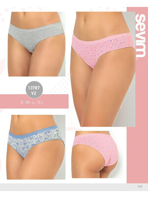 Купить Трусики жіночі сліпи комплект 3 в 1 SEVIM 13787 в Украина в Lingerie.ua - Одяг для дому та відпочинку, Фото 2