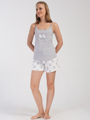 Купить Хлопковый летний комплект из майки и шорт VIENETTA 4081025802 в Украина в Lingerie.ua - Одяг для дому та відпочинку, Видео