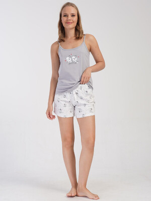 Купить Хлопковый летний комплект из майки и шорт VIENETTA 4081025802 в Украина в Lingerie.ua - Одяг для дому та відпочинку, Фото 6