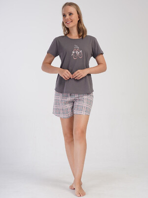 Купить Хлопковый летний костюм из футболки и шорт VIENETTA 4070882057 в Украина в Lingerie.ua - Одяг для дому та відпочинку, Фото 2