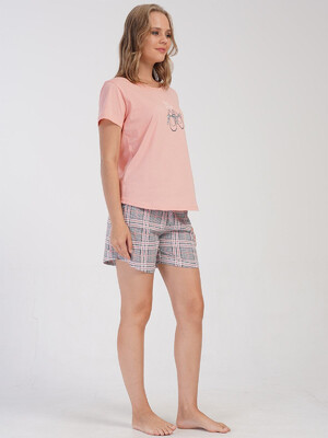 Купить Хлопковый летний костюм из футболки и шорт VIENETTA 4070882057 в Украина в Lingerie.ua - Одяг для дому та відпочинку, Фото 4