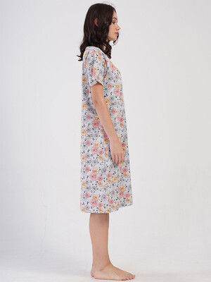 Купить Хлопковый халат на молнии с коротким рукавом VIENETTA 4081893402 в Украина в Lingerie.ua - Одяг для дому та відпочинку, Фото 2