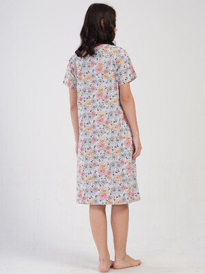 Купить Хлопковый халат на молнии с коротким рукавом VIENETTA 4081893402 в Украина в Lingerie.ua - Одяг для дому та відпочинку, Фото 5