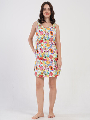 Купить Хлопковая домашняя туника с карманами VIENETTA 4082021782 в Украина в Lingerie.ua - Одяг для дому та відпочинку, Фото 3