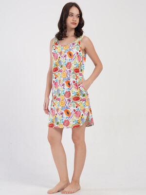 Купить Хлопковая домашняя туника с карманами VIENETTA 4082021782 в Украина в Lingerie.ua - Одяг для дому та відпочинку, Фото 5