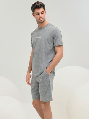 Купить Літній бавовняний комплект із коротким рукавом SVMAN 9557 в Украина