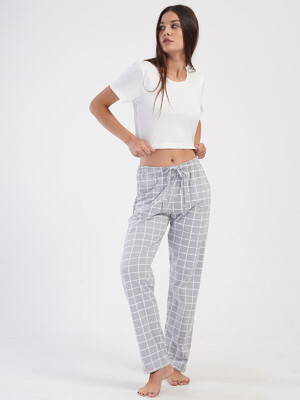 Хлопковые домашние брюки женские VIENETTA 4032574767