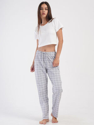 Купить Хлопковые домашние брюки женские VIENETTA 4032574767 в Украина в Lingerie.ua - Одяг для дому та відпочинку, Фото 5