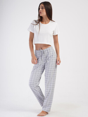 Купить Хлопковые домашние брюки женские VIENETTA 4032574767 в Украина в Lingerie.ua - Одяг для дому та відпочинку, Фото 7