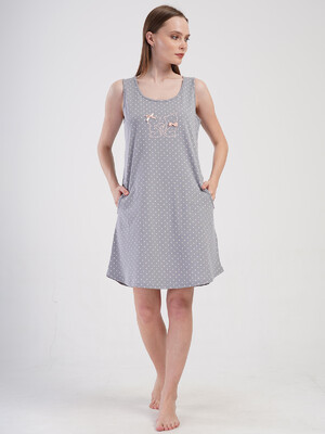 Купить Хлопковая туника на широких бретельках VIENETTA 4085161248 в Украина в Lingerie.ua - Одяг для дому та відпочинку, Видео