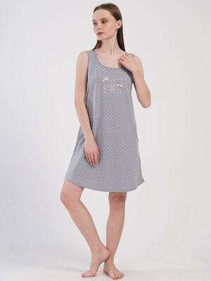 Купить Хлопковая туника на широких бретельках VIENETTA 4085161248 в Украина в Lingerie.ua - Одяг для дому та відпочинку, Фото 11